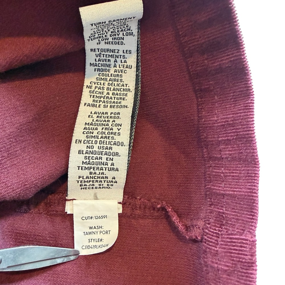 Celebrity Pink Womens Corduroy Pinafore Dress Tawny Port Burgundy CJ10419LK04W M - Picture 7 of 7